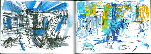 Working from memory on the train